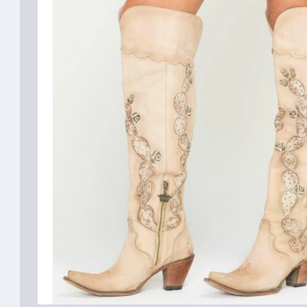 Junk Gypsy by Lane Women's Cactus Knee High Boot - Snip Toe size 8.5